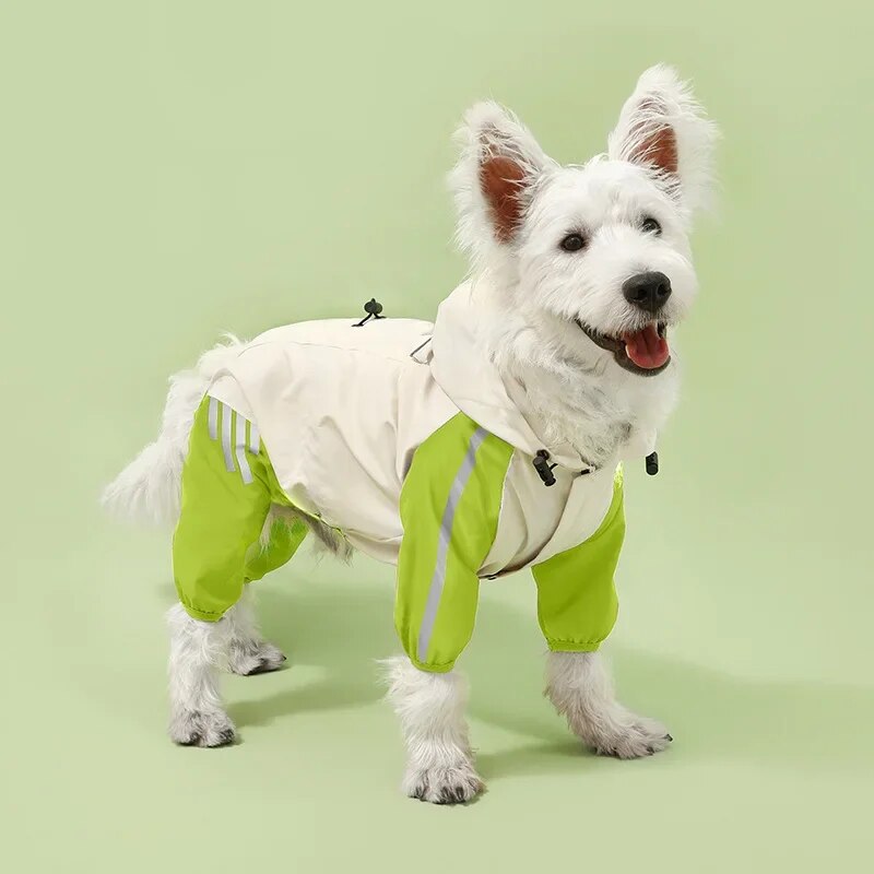 Autumn and Winter Warm Windproof Dog Raincoats Pet Assault Suits
