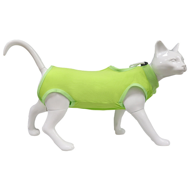 Pet Vest Cat Recovery Suit Jumpsuit Lock After Surgery Wear Vest