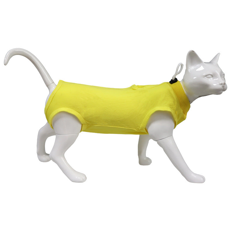 Pet Vest Cat Recovery Suit Jumpsuit Lock After Surgery Wear Vest