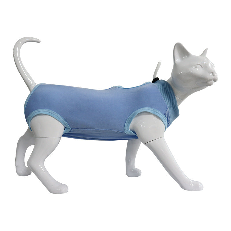 Pet Vest Cat Recovery Suit Jumpsuit Lock After Surgery Wear Vest