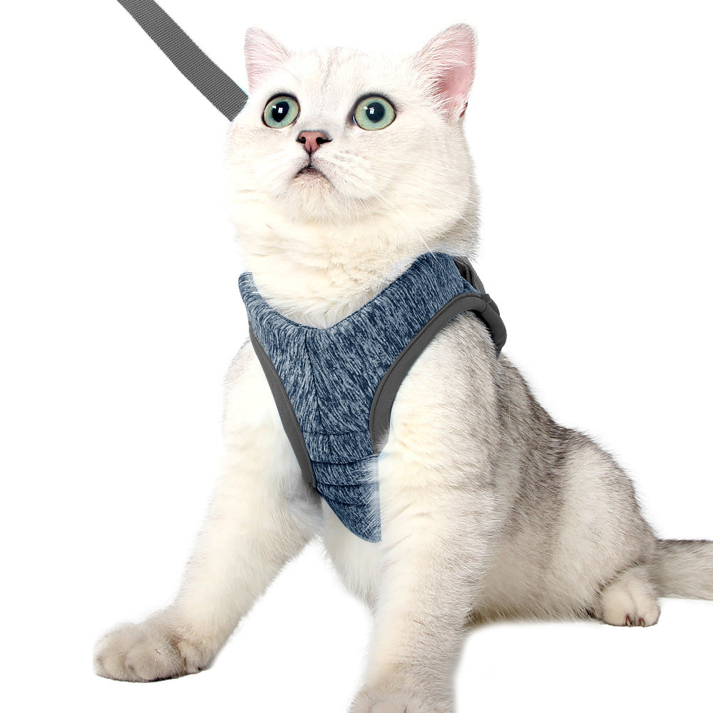 Pet Breathable Chest Strap Reflective Anti-Breakaway Adjustable Pet Cat Harness