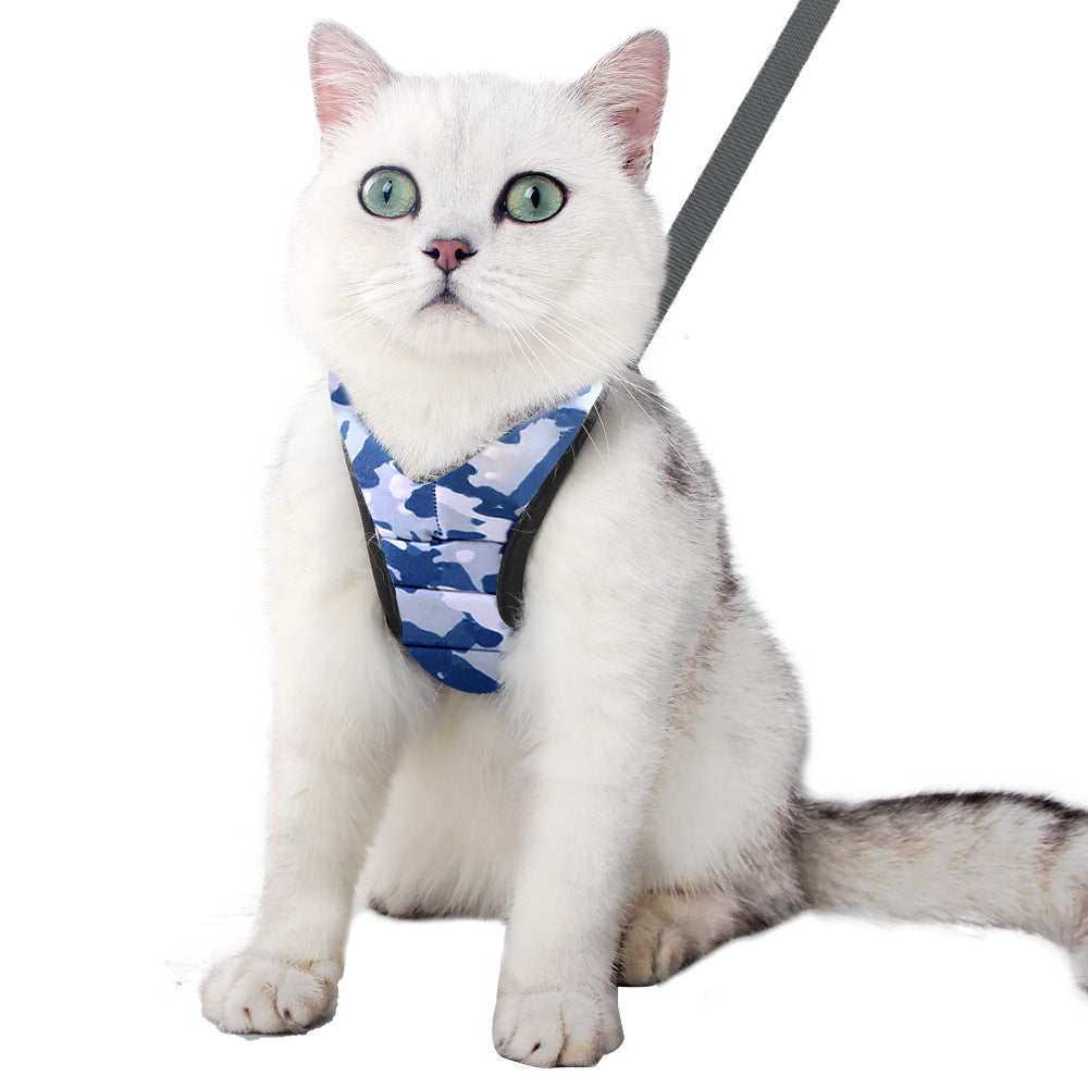 Pet Breathable Chest Strap Reflective Anti-Breakaway Adjustable Pet Cat Harness