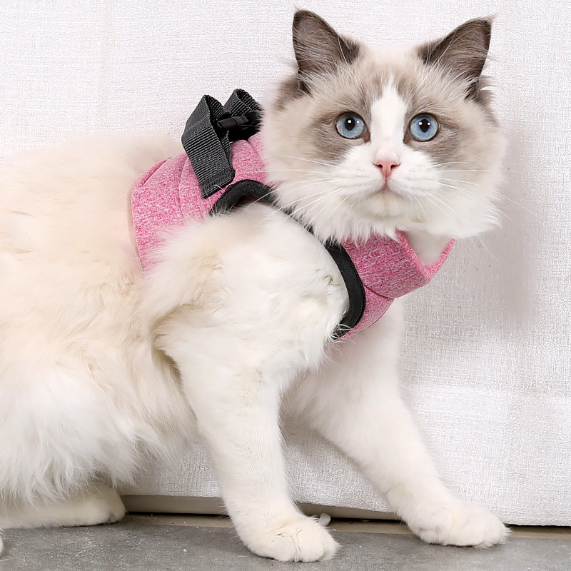 Pet Breathable Chest Strap Reflective Anti-Breakaway Adjustable Pet Cat Harness