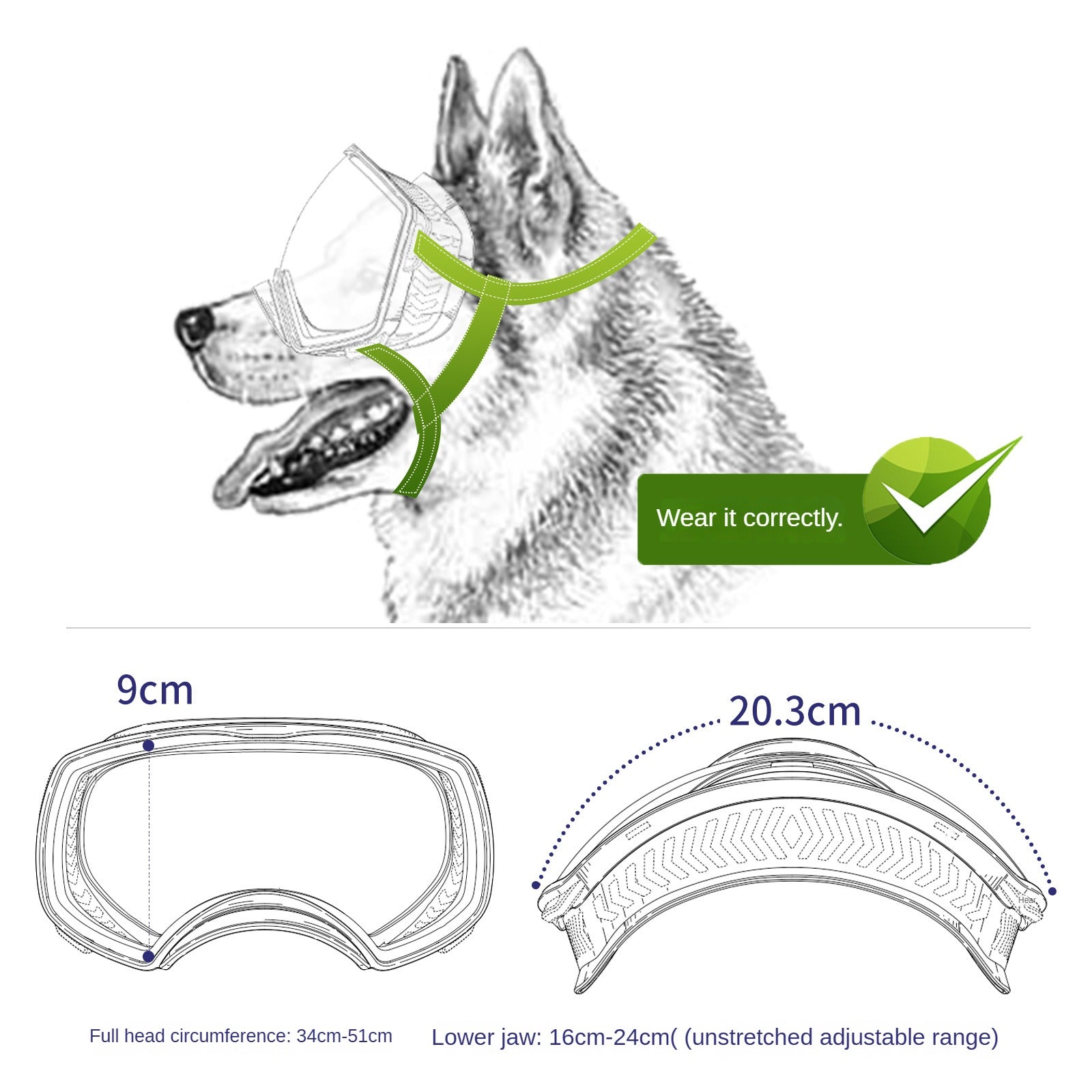 Pet Goggles Anti-UV Dog Glasses Windproof Dog Goggles with Adjustable Strap
