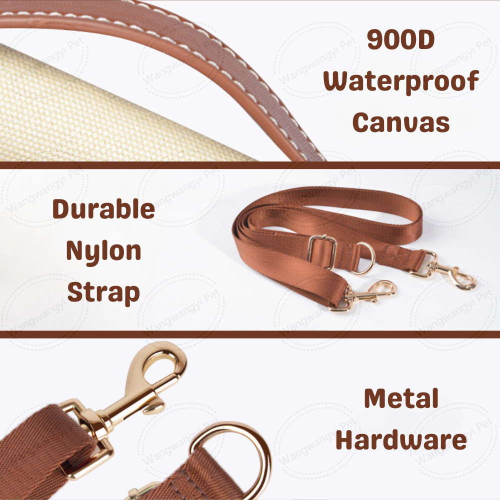 Pet Sling Carrier 900D Canvas Crossbody Dog Lift Harness with Leash For Small Dogs
