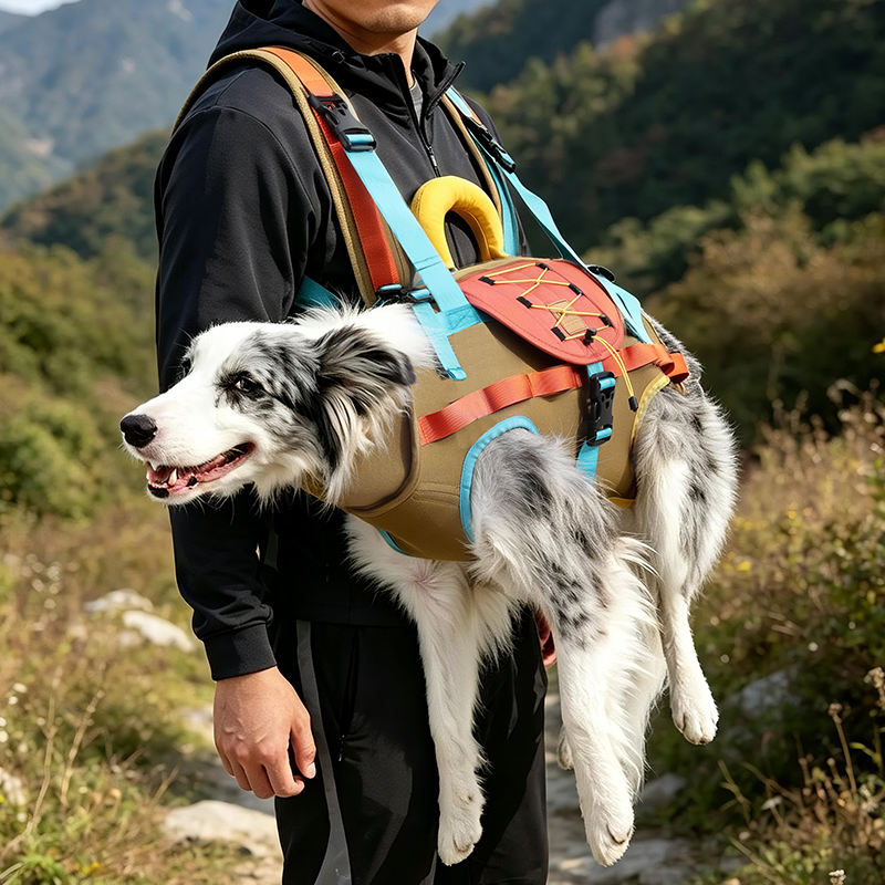 Multifunctional Large Dog Backpack Carrier Heavy Duty Pet Travel Backpack For Outdoor Trips & Hiking