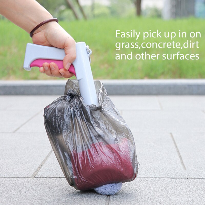 Portable Pet Dog Poop Scooper with Bag Dispenser Handle