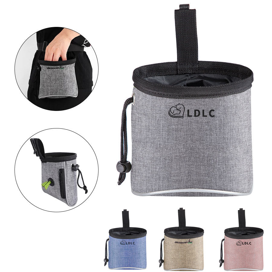 Portable Reflective Dog Training Treat Bag Detachable Dog Food Snack Bag