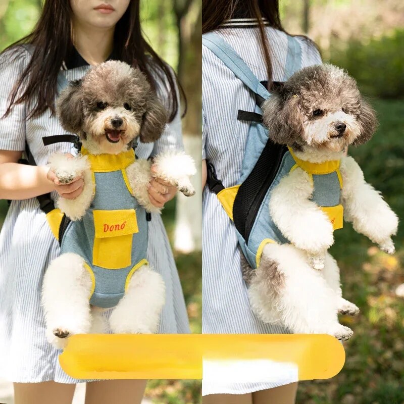 Dog Carrier Backpack Adjustable Waterproof Front Chest Dog Strap Backpack