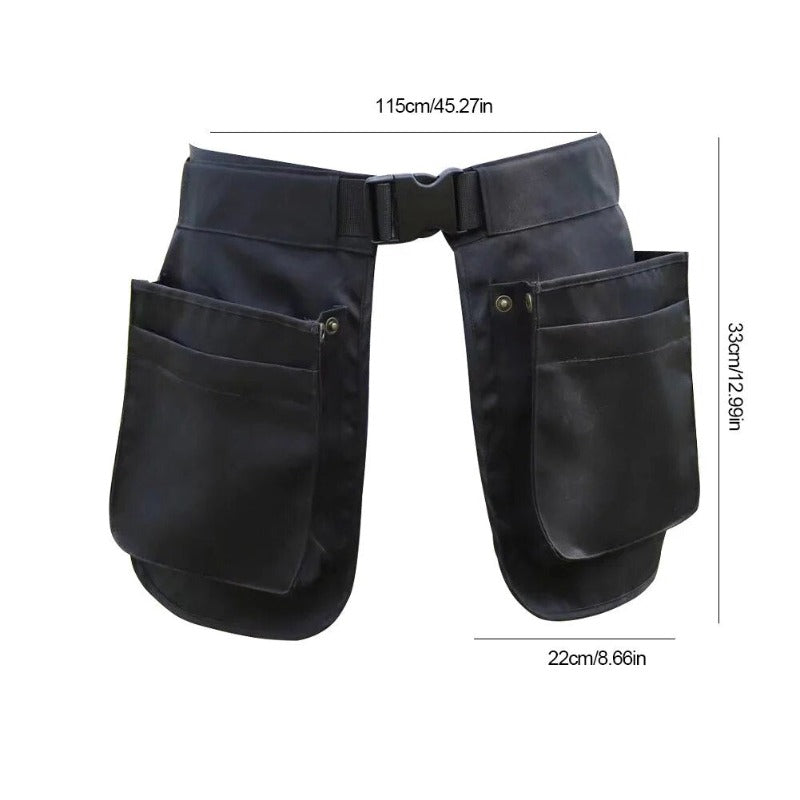 Portable Waist Tool Bag Adjustable Belt Apron Bag Multi-function Electrician Carpenter Tool Bag