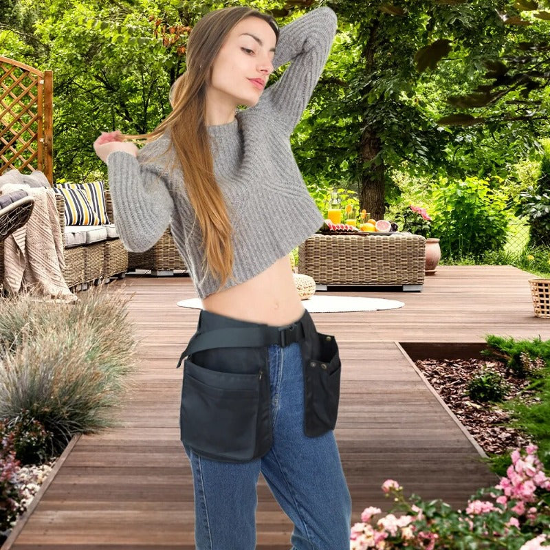 Portable Waist Tool Bag Adjustable Belt Apron Bag Multi-function Electrician Carpenter Tool Bag