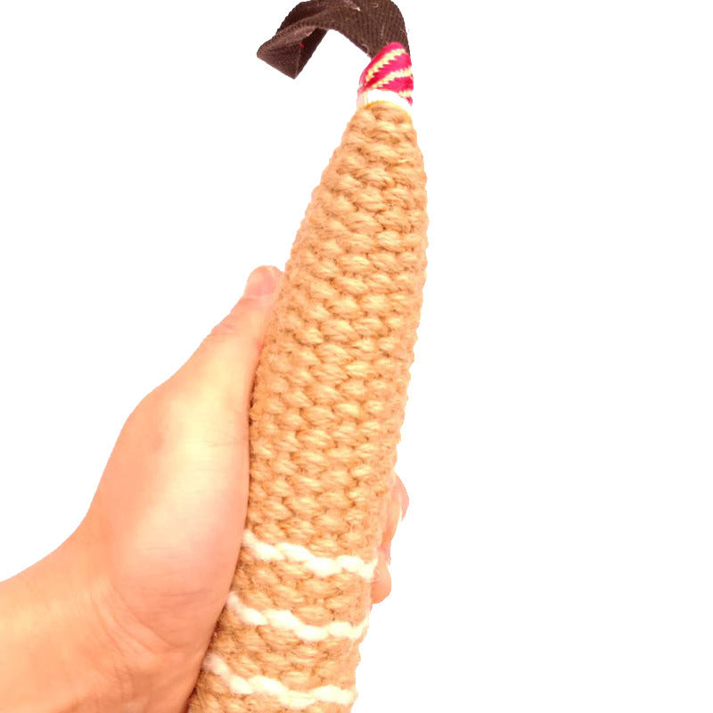 Professional Dog Bite Training Set Dog Tug Toy Jute Bite Pillow with 2 Handles