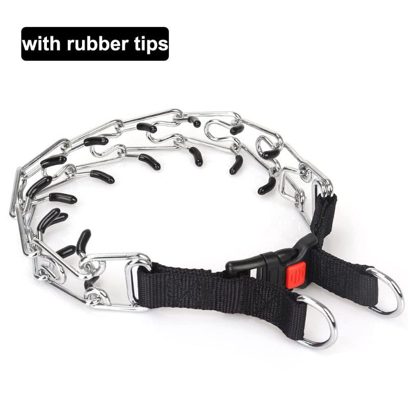 Adjustable Detachable Links Stainless Steel Metal Dog Prong Collar