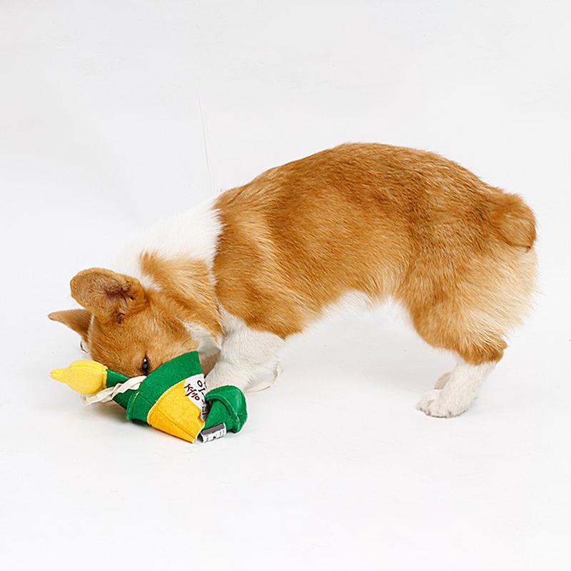 Ramen Noodles Dog Toy Bite-Resistant Plush Food Hide And Sniff Toy