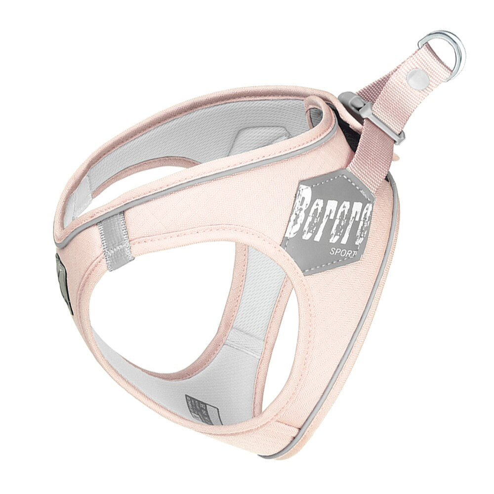 Adjustable Reflective Dog Harness and Leash Set Dogs Macaroon Soft Vest