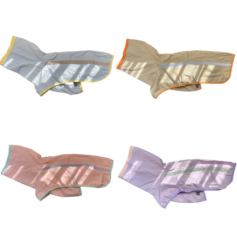 Reflective Dog Raincoat Waterproof Windproof Cat Jacket Jumpsuit