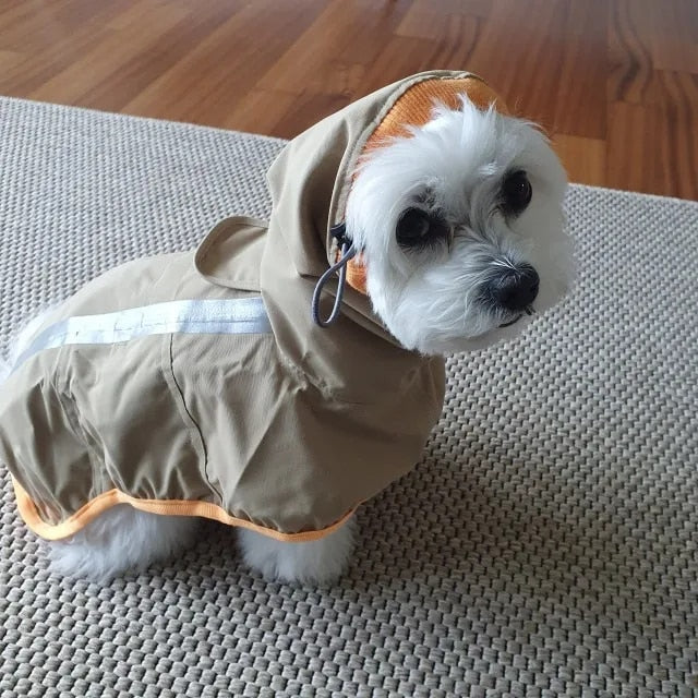 Reflective Dog Raincoat Waterproof Windproof Cat Jacket Jumpsuit