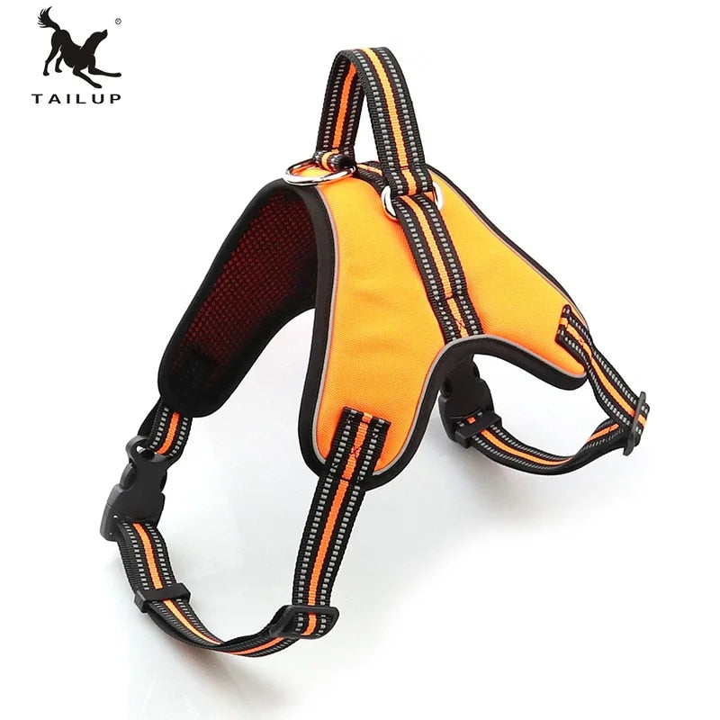 Dogs Harness Leash Set djustable Safety Reflective Pet Vest Harness With Handle Control