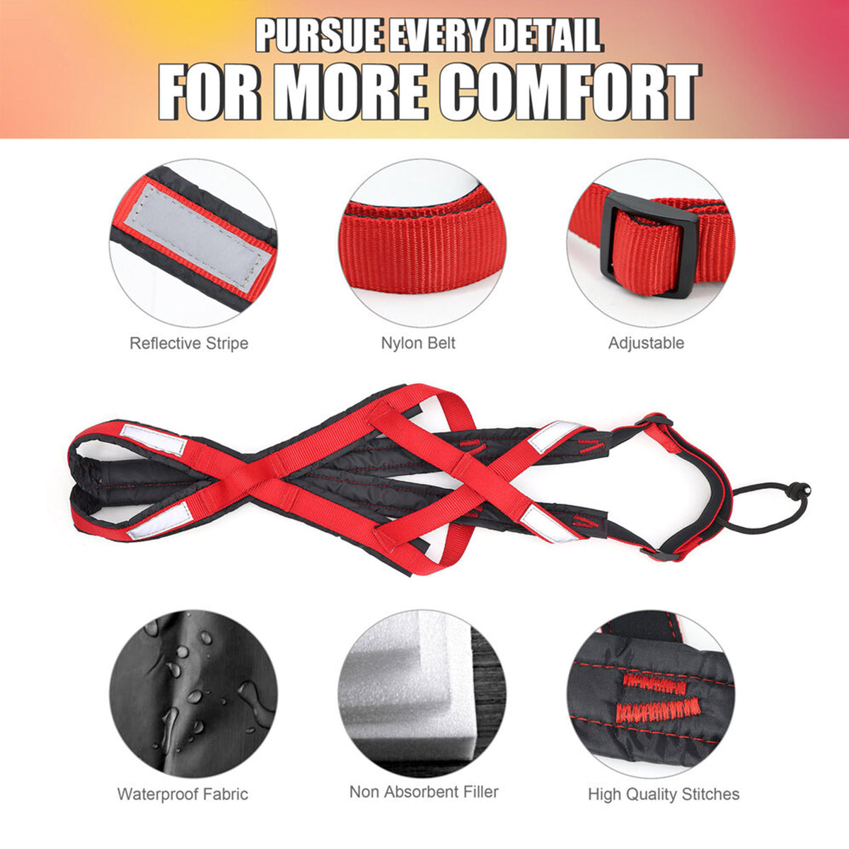 Reflective Adjustable Dog Harness For Large Dogs