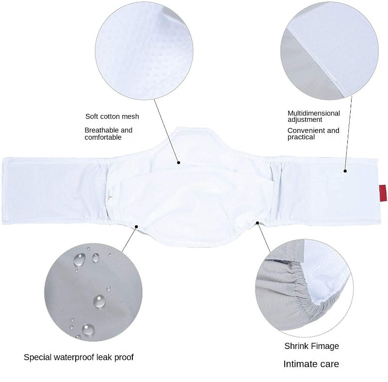 Dog Diaper Four Layers of Absorbent Cotton Pet Physiological Belt