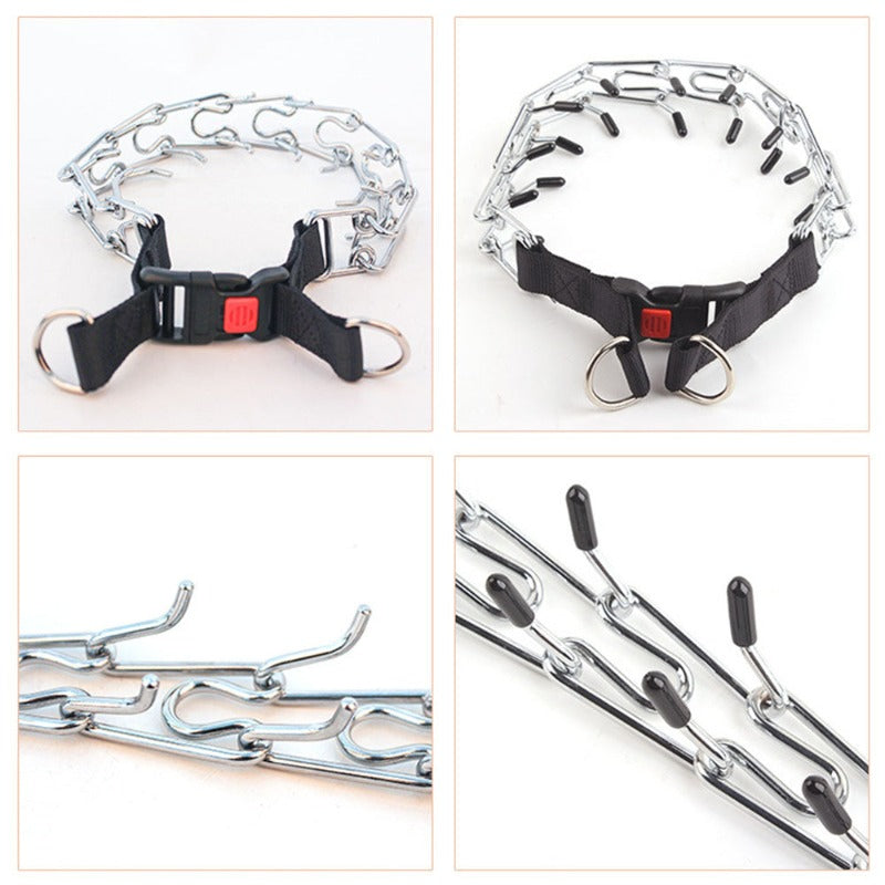 Adjustable Detachable Links Stainless Steel Metal Dog Prong Collar