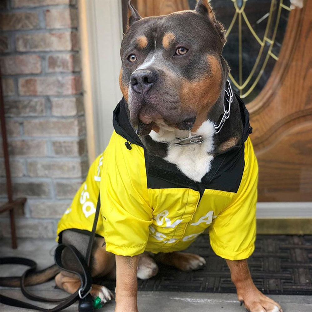 Pet Clothes Fashion Reflective Dog Raincoat Windproof Waterproof Dog Jacket Windbreaker