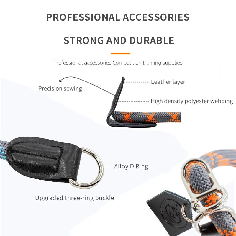 Reflective Dog Lead Leashes No Pull Dog Training Leash