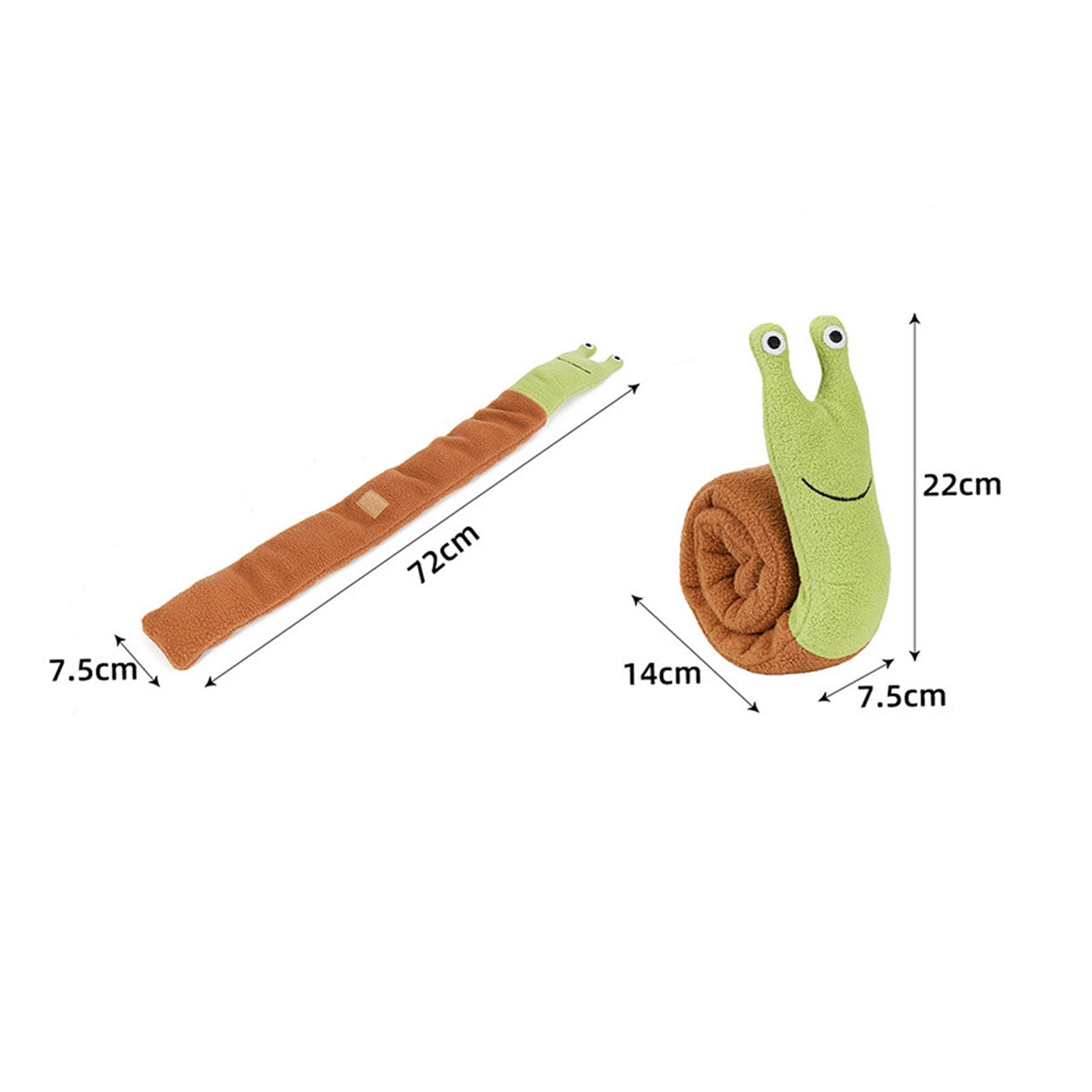 Snail Shape Pet Dog Toy Fleece Dog Mat Dog Interactive Toy