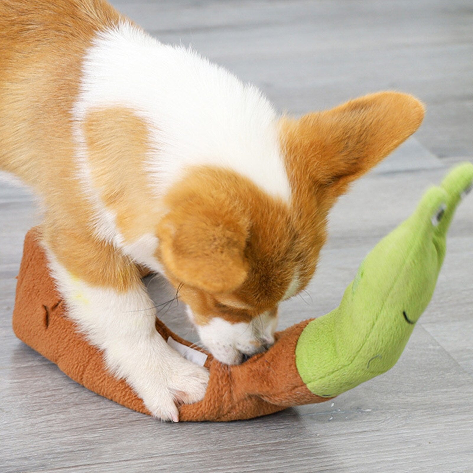 Snail Shape Pet Dog Toy Fleece Dog Mat Dog Interactive Toy