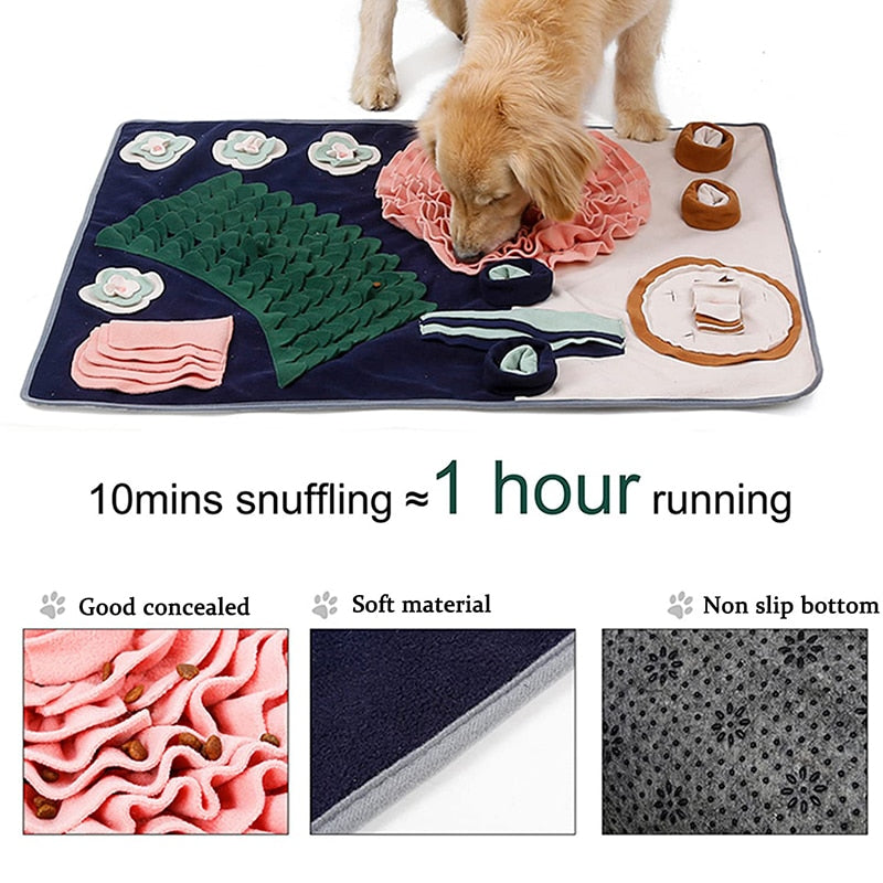 Snuffle Mat for Dogs With Non Slip Bottom Pad Dog Treats Feeding Mat