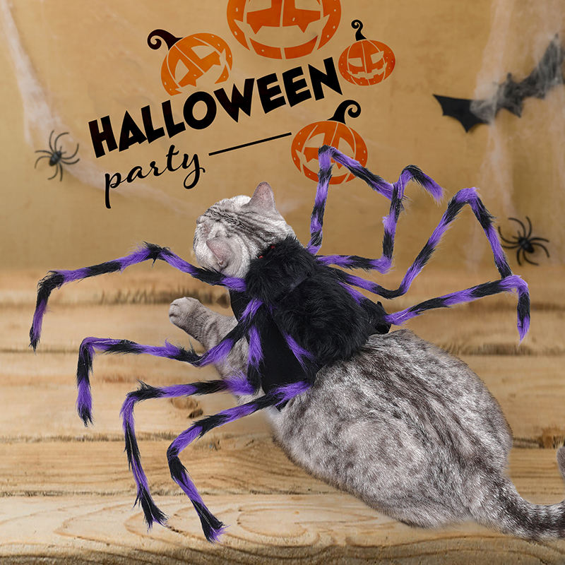 Dog Halloween Spider Outfit Spider Costume For Halloween Party Decoration