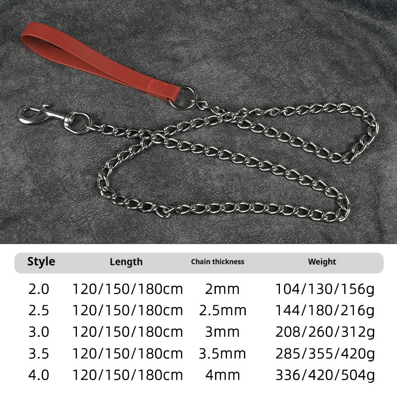 Stainless Steel Metal Dog Chain Metal Wear Resistant P Dog Chain