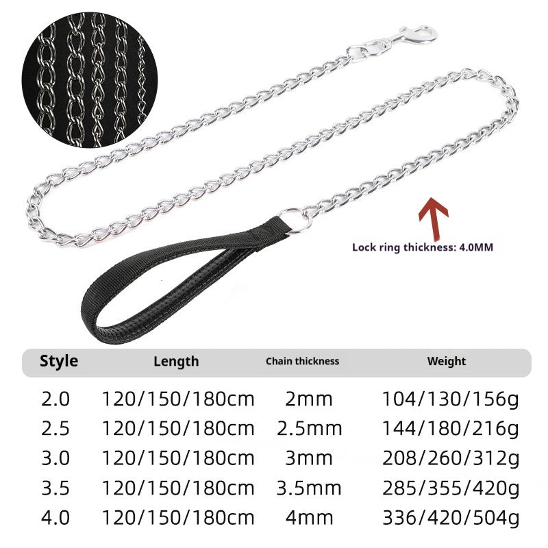 Stainless Steel Metal Dog Chain Metal Wear Resistant P Dog Chain