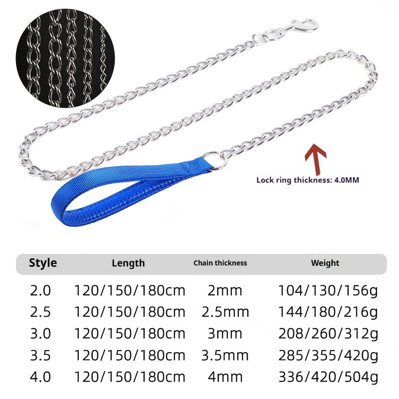 Stainless Steel Metal Dog Chain Metal Wear Resistant P Dog Chain