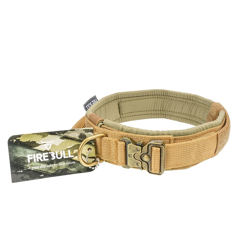 Adjustable Durable Tactical Dog Collar Leash Set