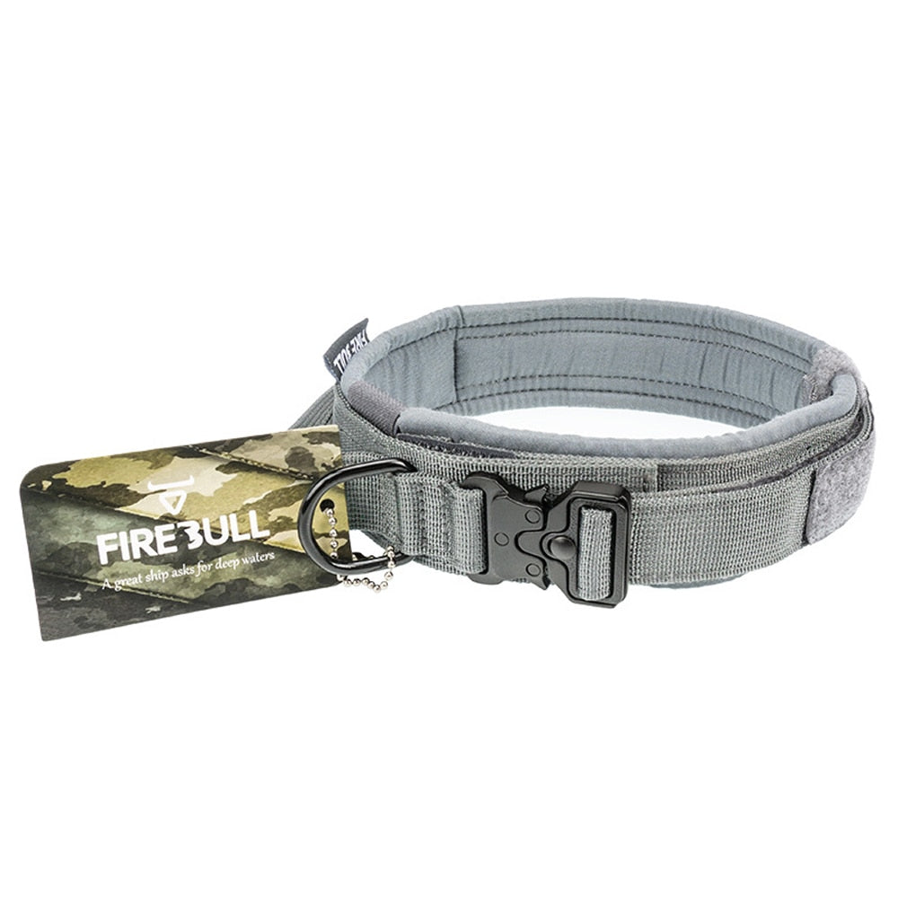 Tactical Dog Collar Leash Set Detachable Quick Release Collar