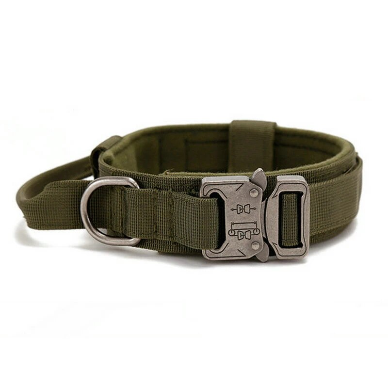 Tactical Pet Dog Collar Military Adjustable Duarable Nylon Padded
