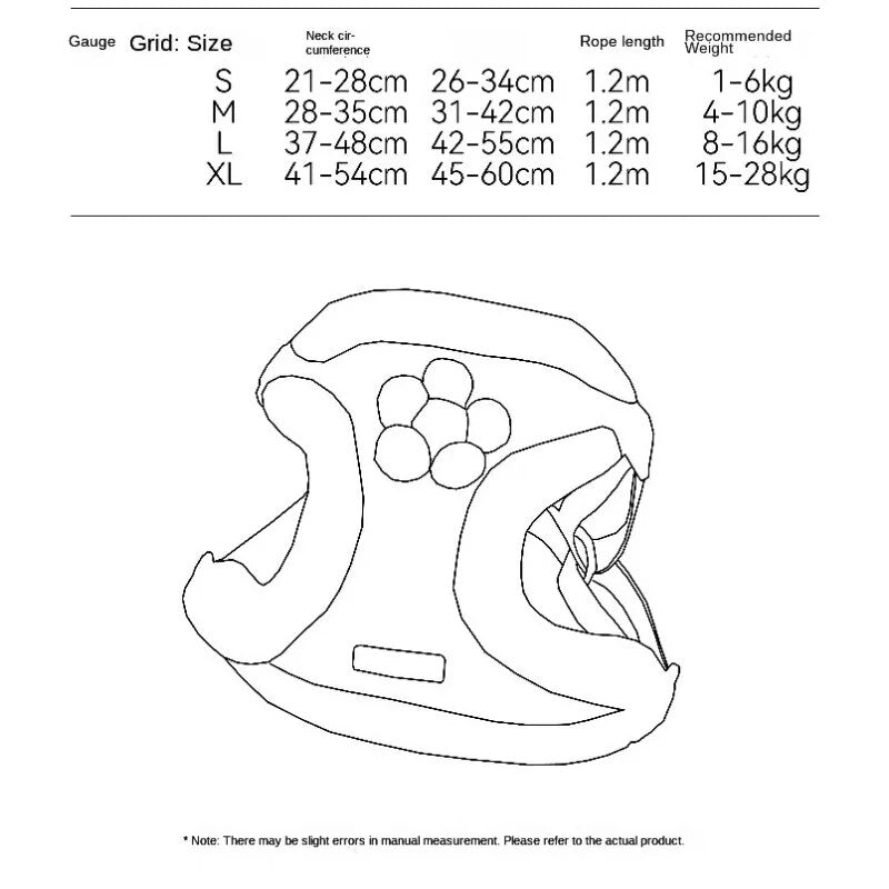 Thicken Fur Puppy Dog Harness and Leash Set