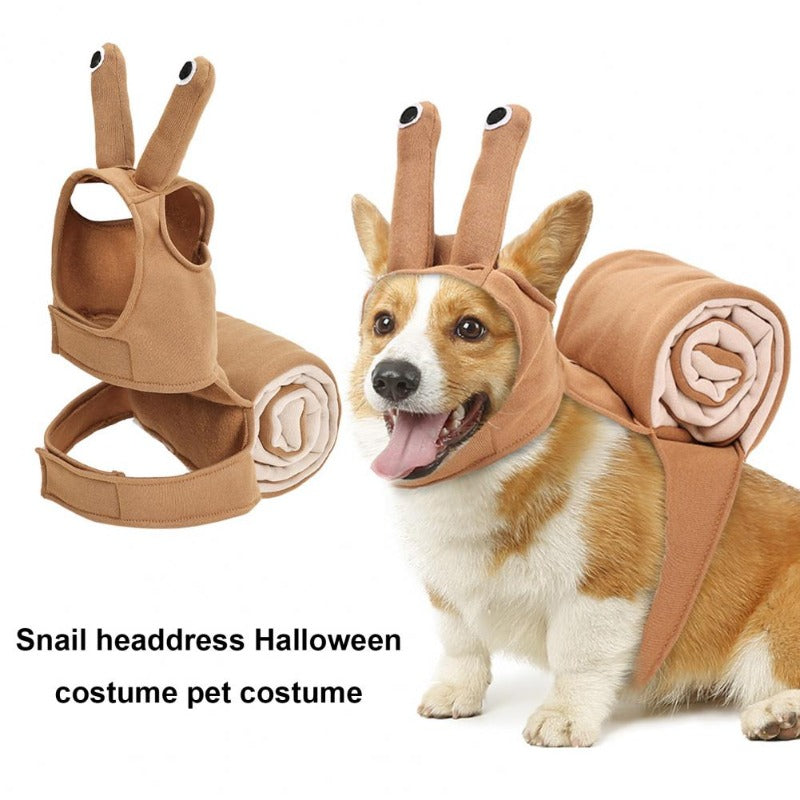 Funny Halloween Pet Costume Snail-shaped Transformation Suit
