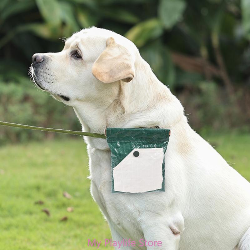 Walking Dog Snack Pocket with Carabiner Hands Free Pet Treat Bag Waist Bag