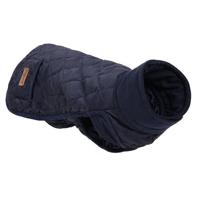 Warm Autumn And Winter Dog Coats Short-legged Dog Cotton Coats With Hoodies Pet Clothing Supplies