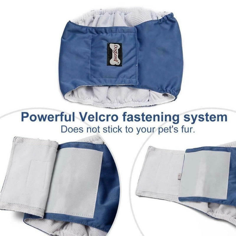 Washable Male Dog Belly Band Wrap Waterproof Male Pet Diapers