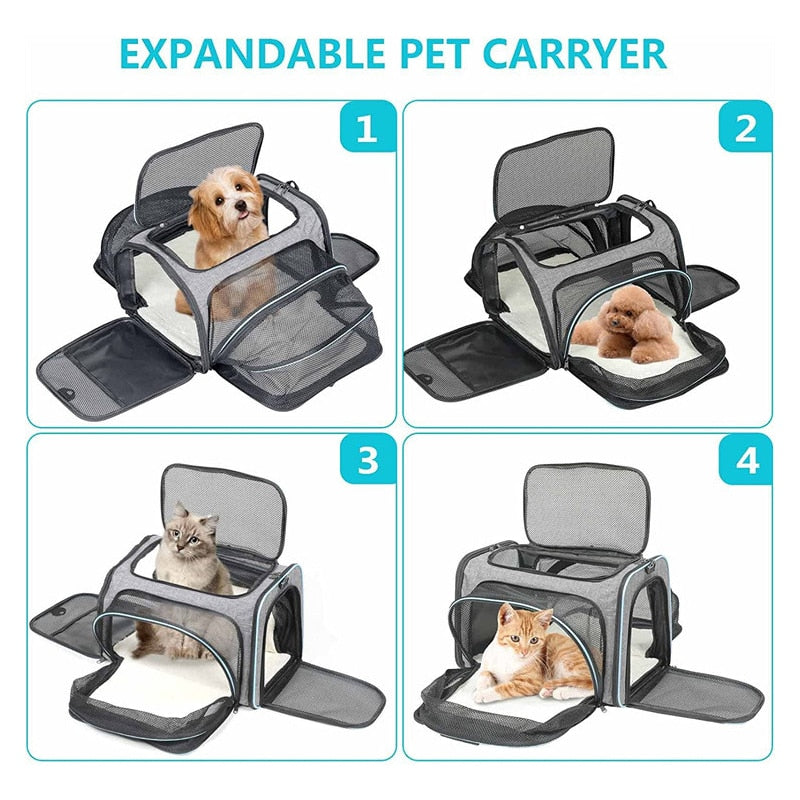Waterproof Dog Bed Portable Fold Dog Carriers Bag With Zipper For Dog Travel