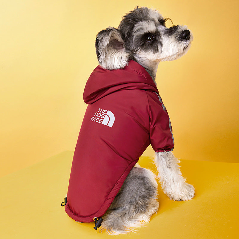 Waterproof Dogs Clothes Reflective Pet Coat Winter Warm Fleece Dog Jackets
