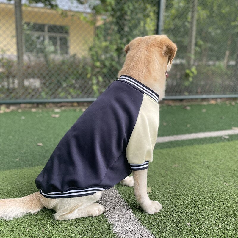 Autumn Winter Pet Dog Baseball Clothes Fashion Dog Jacket