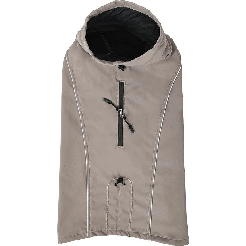 Turtleneck Dog Snow Jacket Warm Reversible Winter Dog Coat