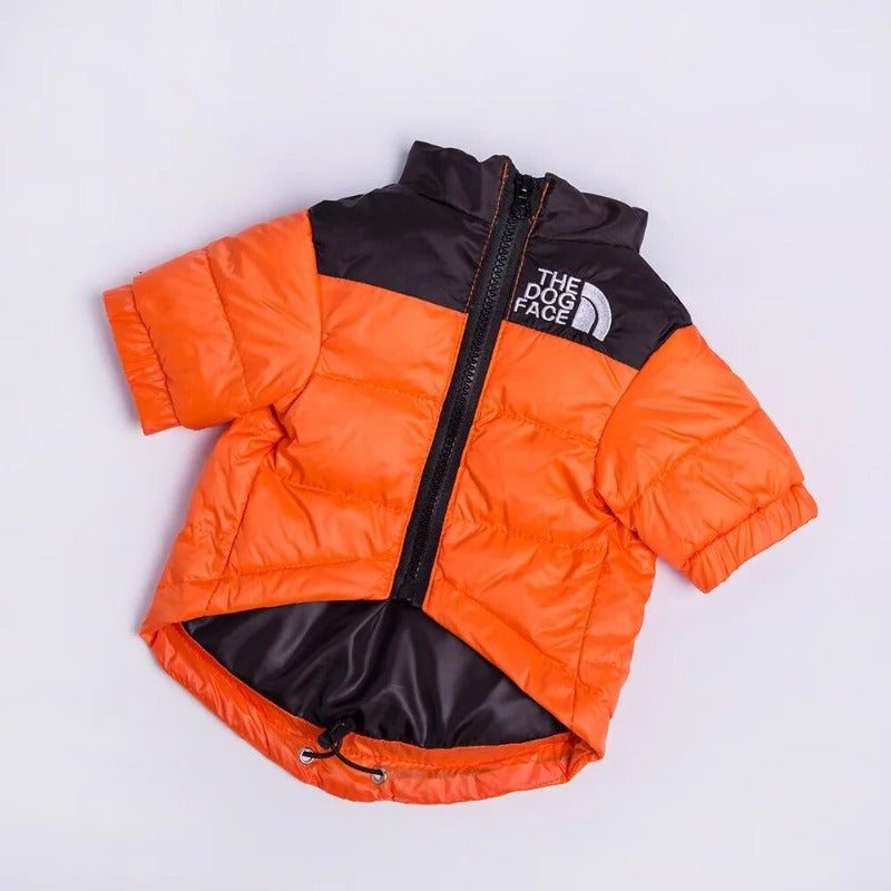 Winter Pet Dog Down Jacket The Dog Face Pet Warm and Cold-proof Puppy Coat