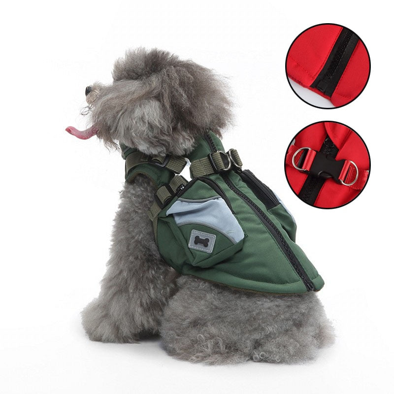 Winter Pet Dog Warm Jacket Outdoor Waterproof Dog Coat