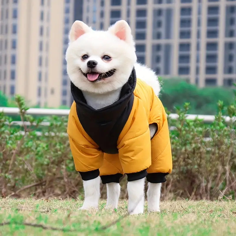 Waterproof Warm Dog Jacket With Reflective Strap