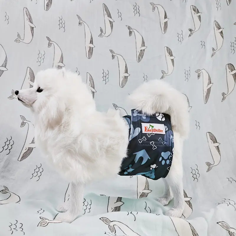 3 Pcs Set Male Dog Reusable Diapers Washable Male Dog Wrap Diaper
